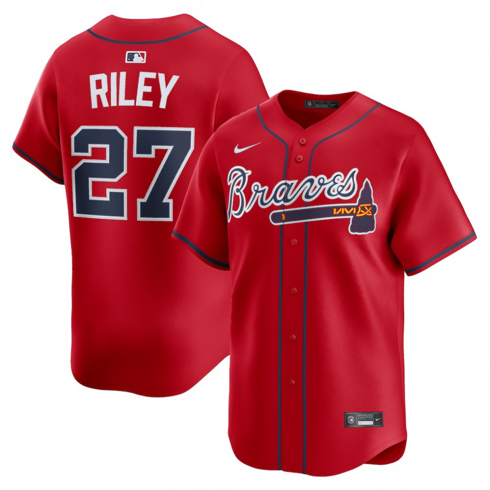 Austin Riley Atlanta Braves Alternate Limited Player Jersey - Red-Pro Kit Vault | Brand New 26/27 Sports Jerseys
