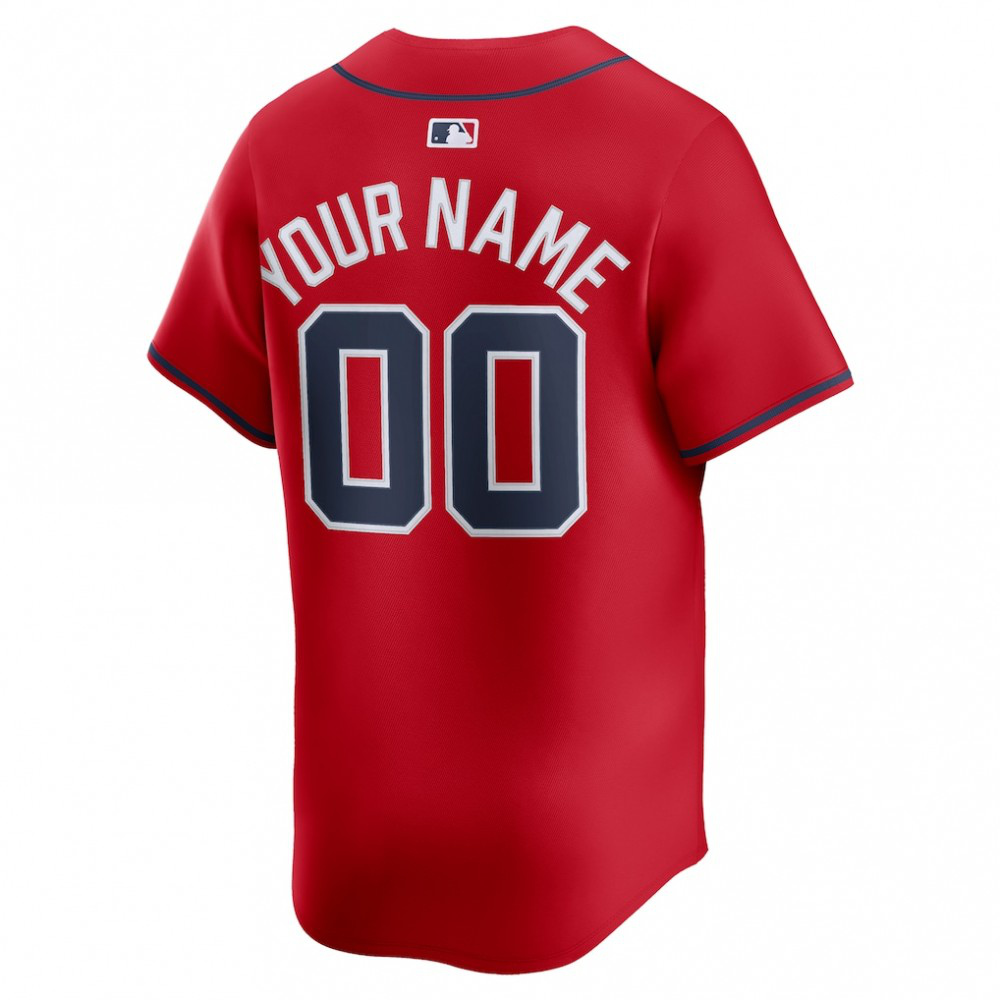 Atlanta Braves Alternate Limited Custom Jersey - Red-Pro Kit Vault | Brand New 26/27 Sports Jerseys