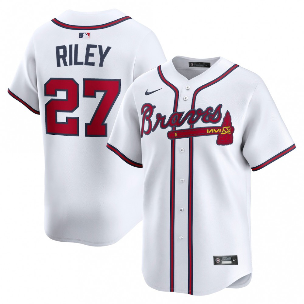Austin Riley Atlanta Braves Home Limited Player Jersey - White-Pro Kit Vault | Brand New 26/27 Sports Jerseys
