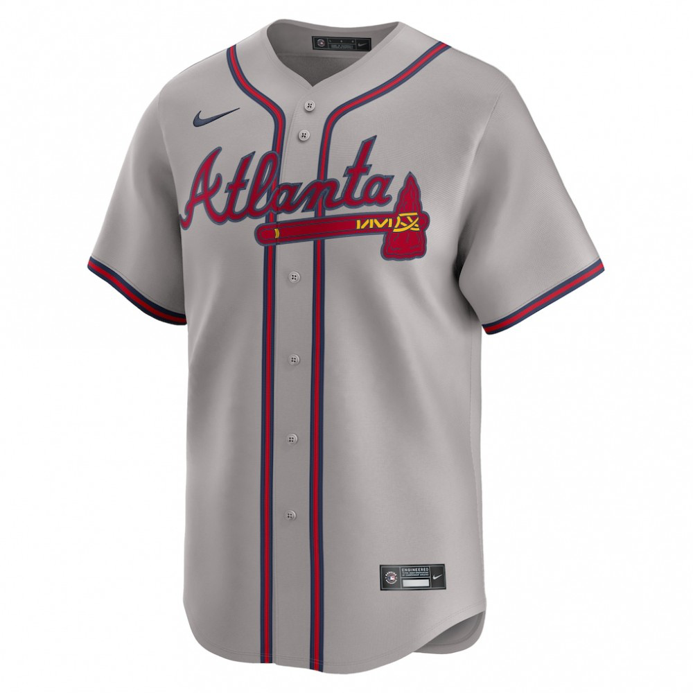 Ozzie Albies Atlanta Braves Road Limited Player Jersey - Gray-Pro Kit Vault | Brand New 26/27 Sports Jerseys