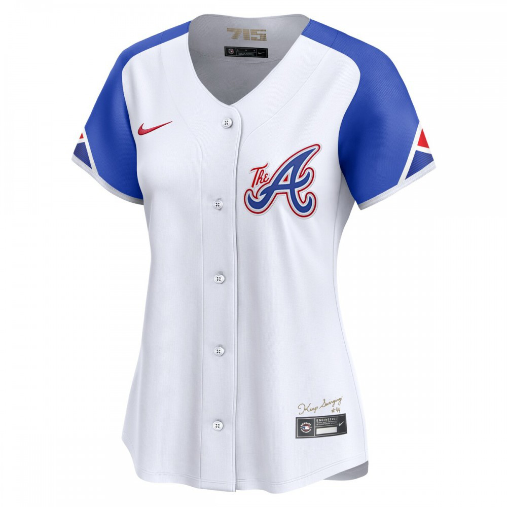 Atlanta Braves Women's City Connect Limited Jersey - White-Pro Kit Vault | Brand New 26/27 Sports Jerseys