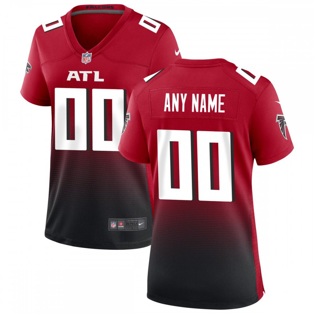 Atlanta Falcons Women's Alternate Custom Game Jersey - Red-Pro Kit Vault | Brand New 26/27 Sports Jerseys