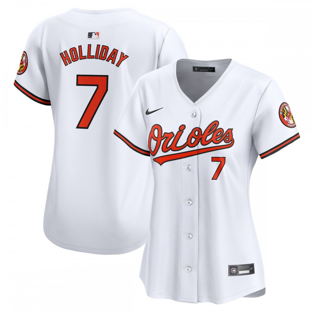 Jackson Holliday Baltimore Orioles Women's Home Limited Player Jersey - White-Pro Kit Vault | Brand New 26/27 Sports Jerseys