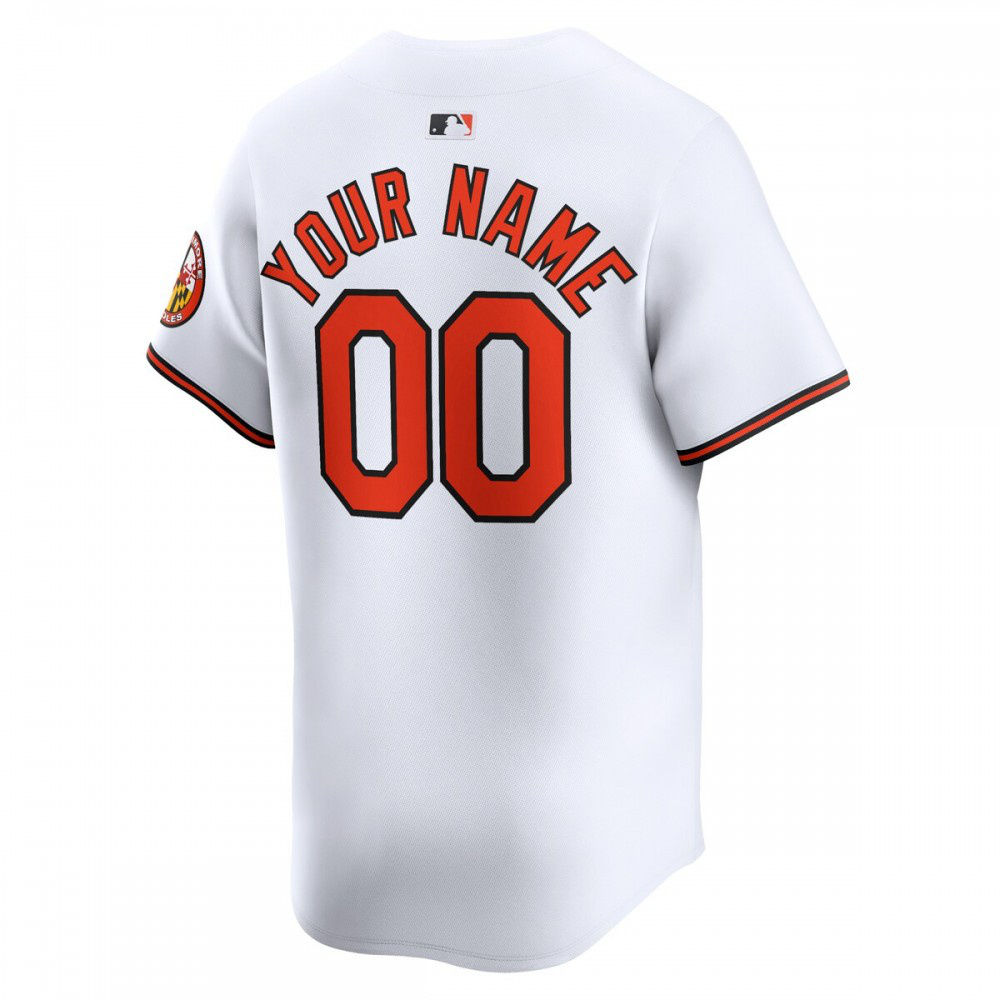 Baltimore Orioles Home Limited Custom Jersey - White-Pro Kit Vault | Brand New 26/27 Sports Jerseys