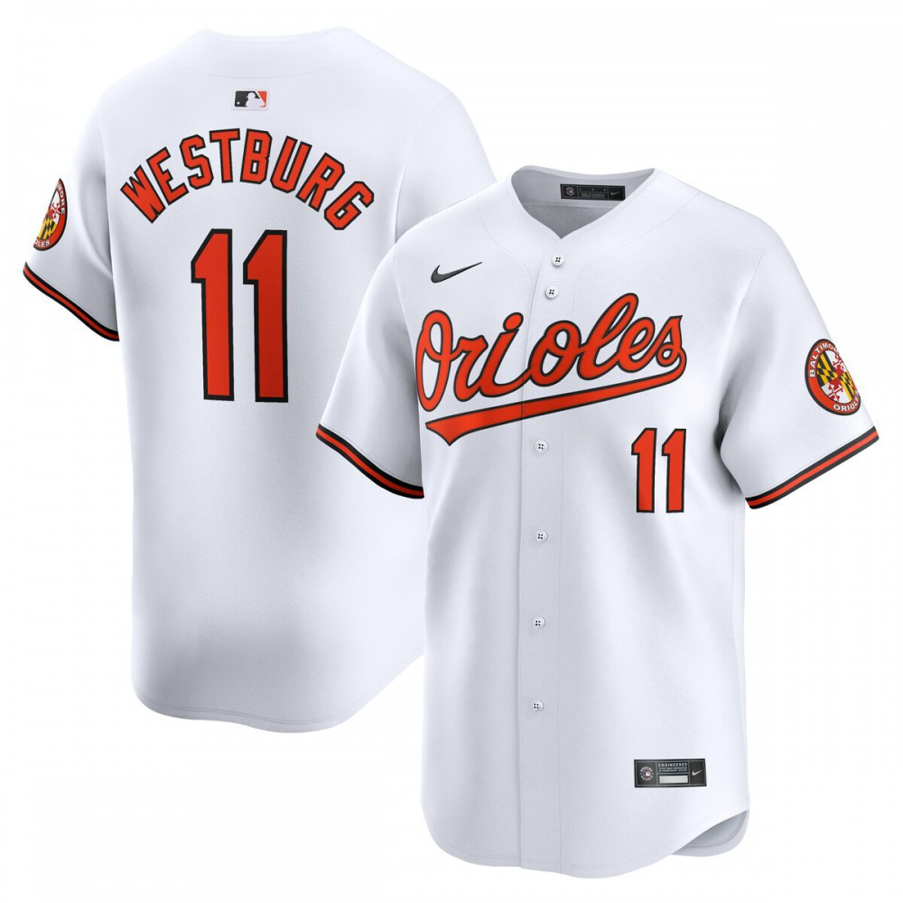 Jordan Westburg Baltimore Orioles Home Limited Player Jersey - White-Pro Kit Vault | Brand New 26/27 Sports Jerseys