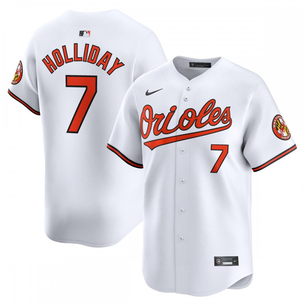 Jackson Holliday Baltimore Orioles Home Limited Player Jersey - White-Pro Kit Vault | Brand New 26/27 Sports Jerseys