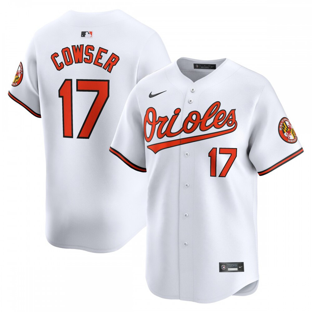 Colton Cowser Baltimore Orioles Home Limited Player Jersey - White-Pro Kit Vault | Brand New 26/27 Sports Jerseys