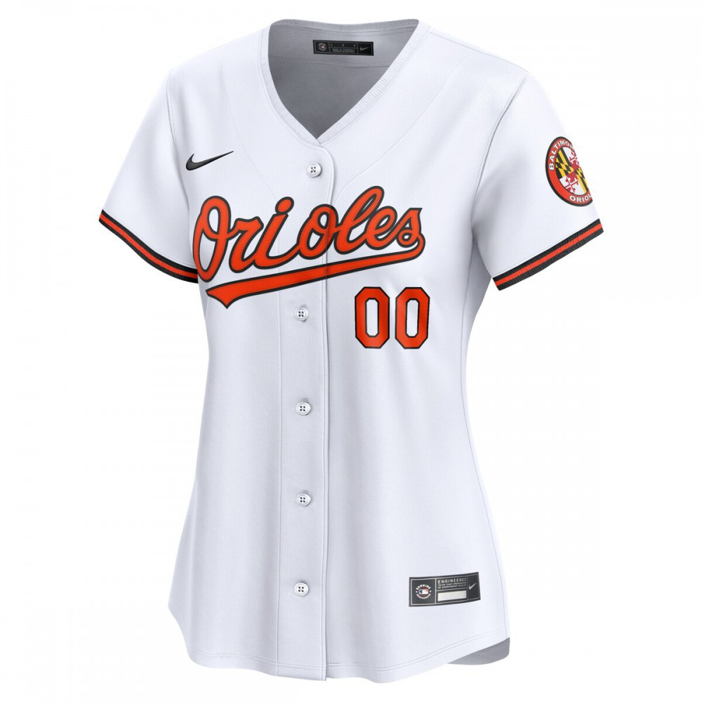 Baltimore Orioles Women's Home Limited Custom Jersey - White-Pro Kit Vault | Brand New 26/27 Sports Jerseys