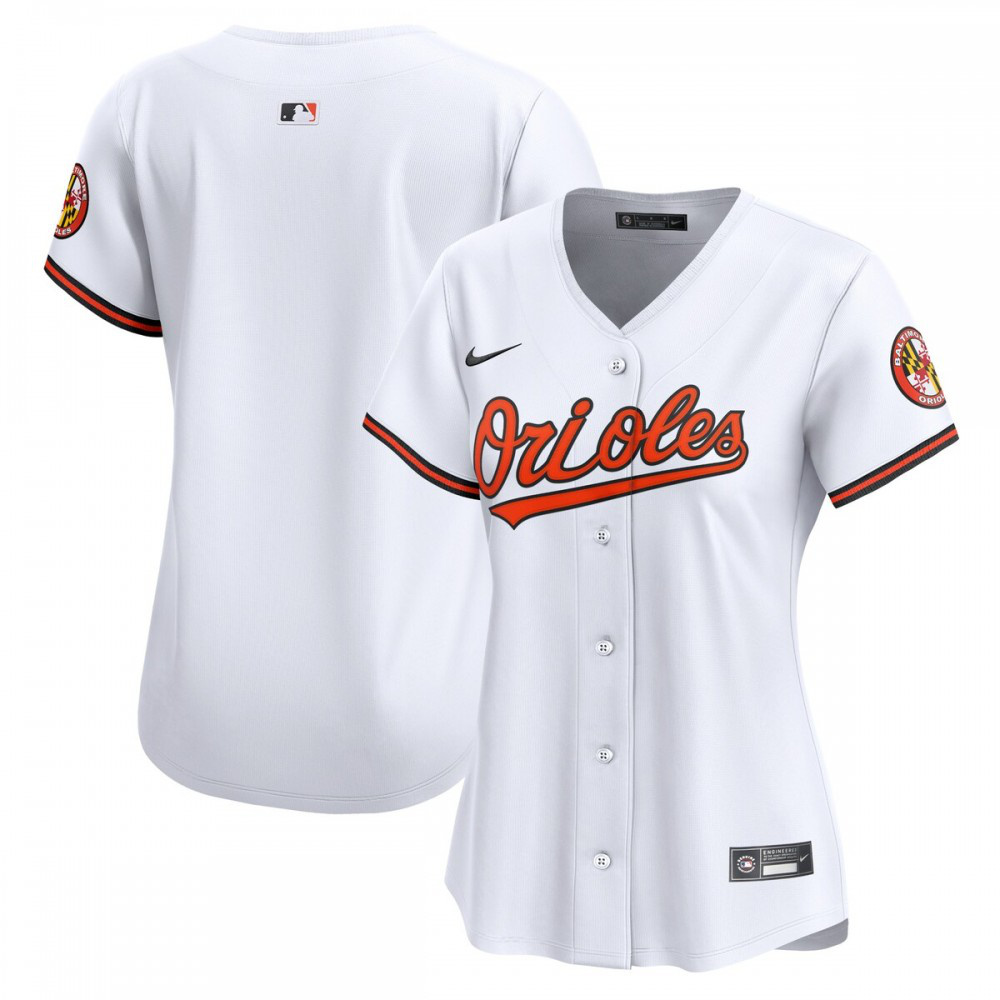 Baltimore Orioles Women's Home Limited Jersey - White-Pro Kit Vault | Brand New 26/27 Sports Jerseys