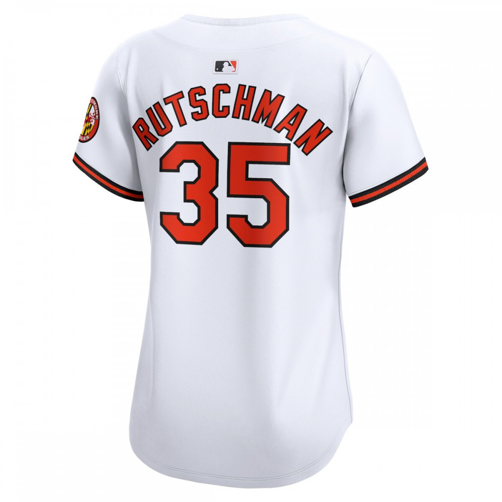 Adley Rutschman Baltimore Orioles Women's Home Limited Player Jersey - White-Pro Kit Vault | Brand New 26/27 Sports Jerseys