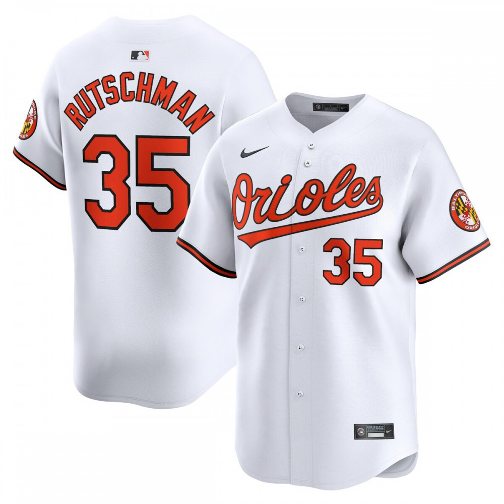 Adley Rutschman Baltimore Orioles Home Limited Player Jersey - White-Pro Kit Vault | Brand New 26/27 Sports Jerseys