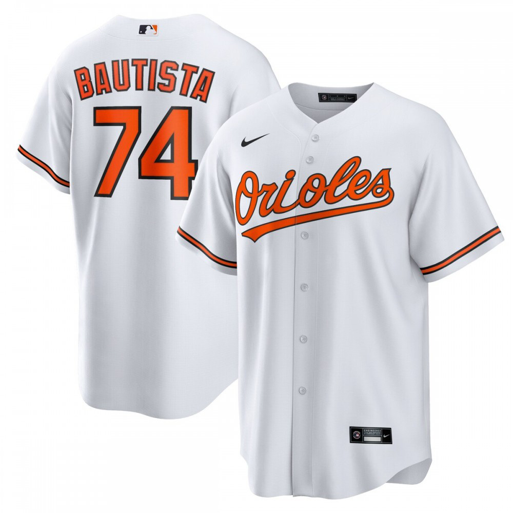 Felix Bautista Baltimore Orioles Replica Player Jersey - White-Pro Kit Vault | Brand New 26/27 Sports Jerseys