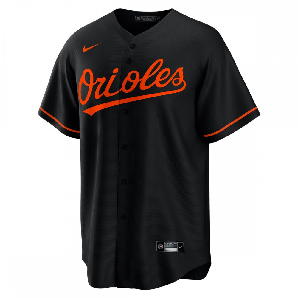 Adley Rutschman Baltimore Orioles Alternate Replica Player Jersey - Black-Pro Kit Vault | Brand New 26/27 Sports Jerseys