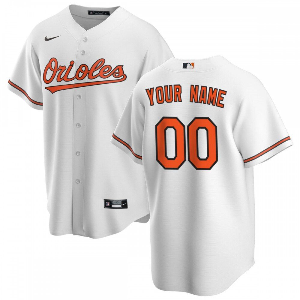 Baltimore Orioles Home Replica Custom Jersey - White-Pro Kit Vault | Brand New 26/27 Sports Jerseys