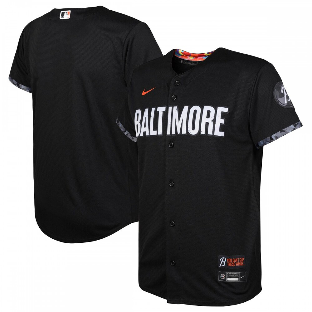 Baltimore Orioles Youth 2023 City Connect Replica Jersey - Black-Pro Kit Vault | Brand New 26/27 Sports Jerseys