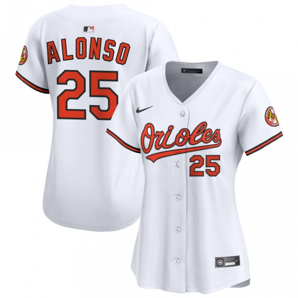 Pete Alonso Baltimore Orioles Women's Home Limited Player Jersey - White-Pro Kit Vault | Brand New 26/27 Sports Jerseys