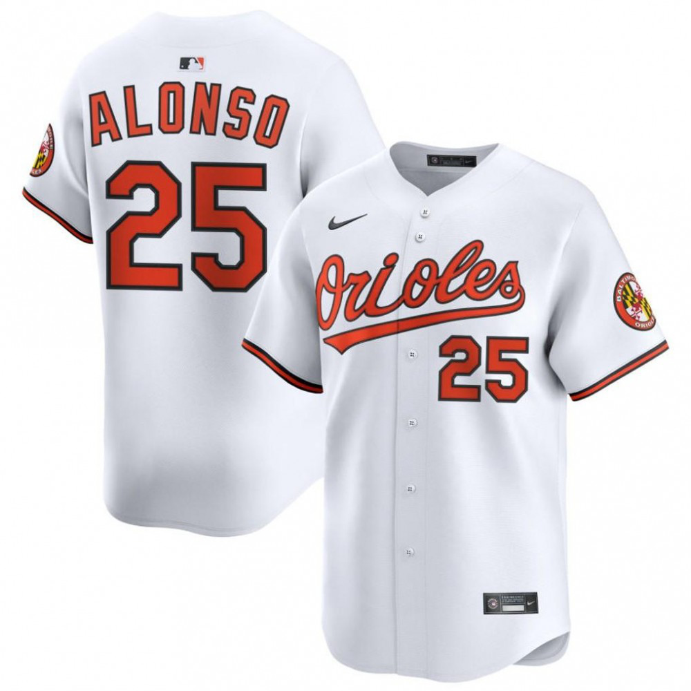 Pete Alonso Baltimore Orioles Home Limited Player Jersey - White-Pro Kit Vault | Brand New 26/27 Sports Jerseys