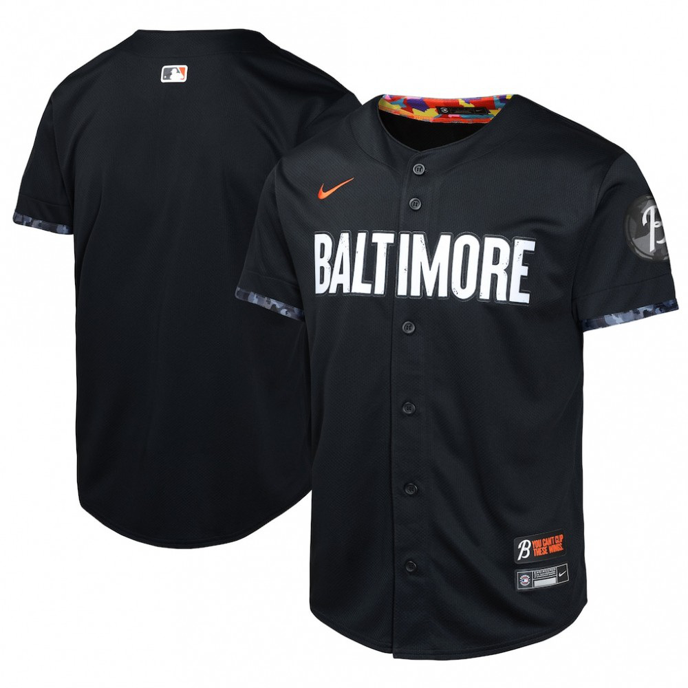 Baltimore Orioles Youth City Connect Limited Jersey - Black-Pro Kit Vault | Brand New 26/27 Sports Jerseys