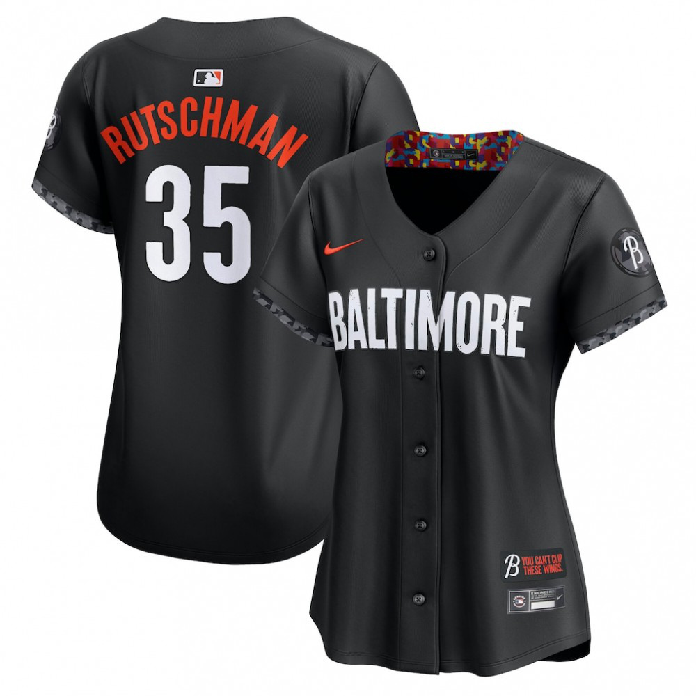 Adley Rutschman Baltimore Orioles Women's City Connect Limited Jersey聽鈥?Black-Pro Kit Vault | Brand New 26/27 Sports Jerseys