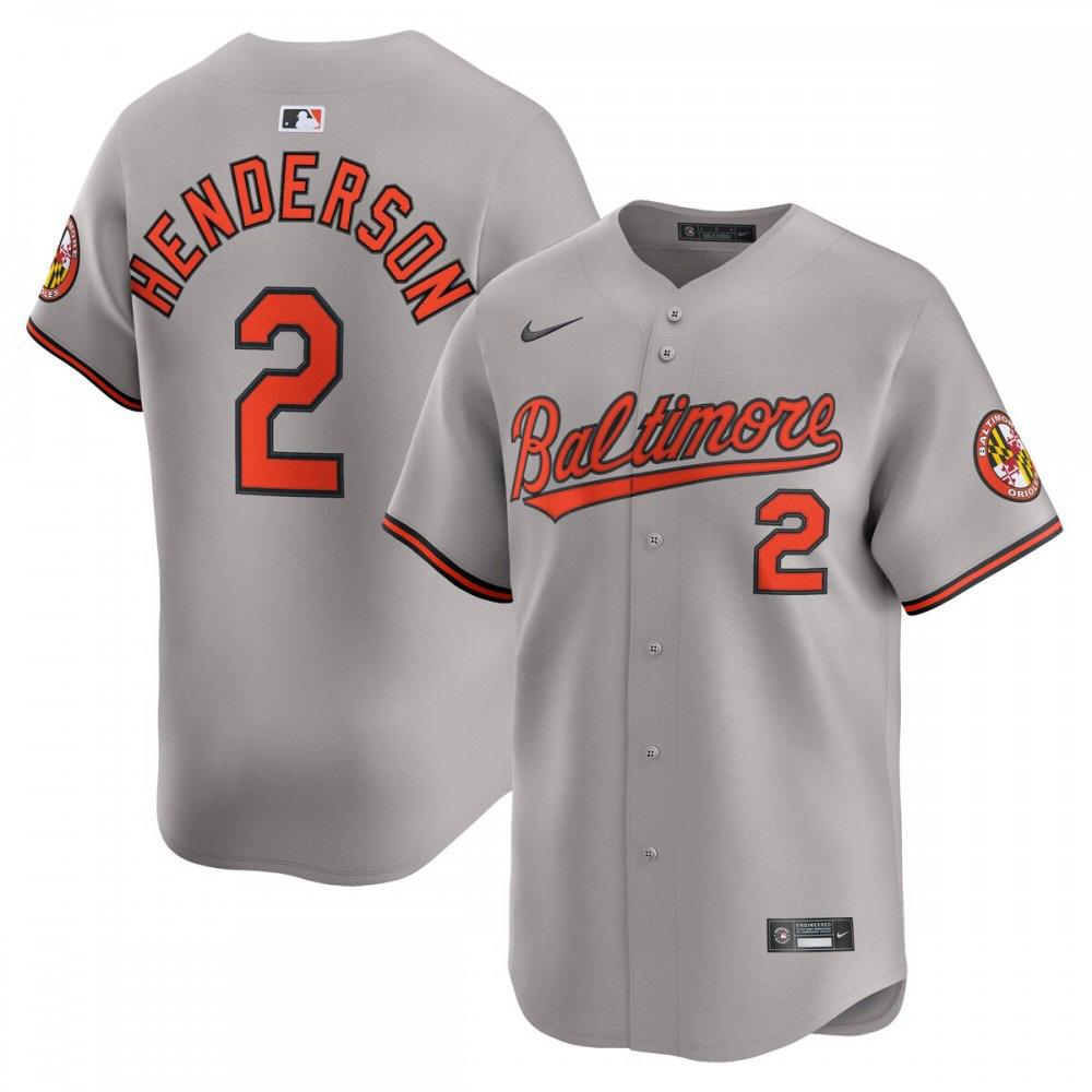 Gunnar Henderson Baltimore Orioles Road Limited Player Jersey - Gray-Pro Kit Vault | Brand New 26/27 Sports Jerseys