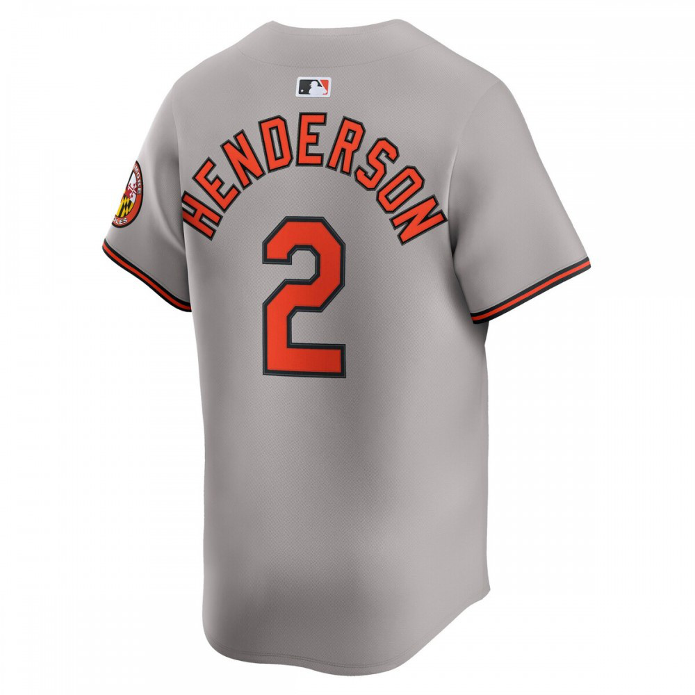 Gunnar Henderson Baltimore Orioles Road Limited Player Jersey - Gray-Pro Kit Vault | Brand New 26/27 Sports Jerseys