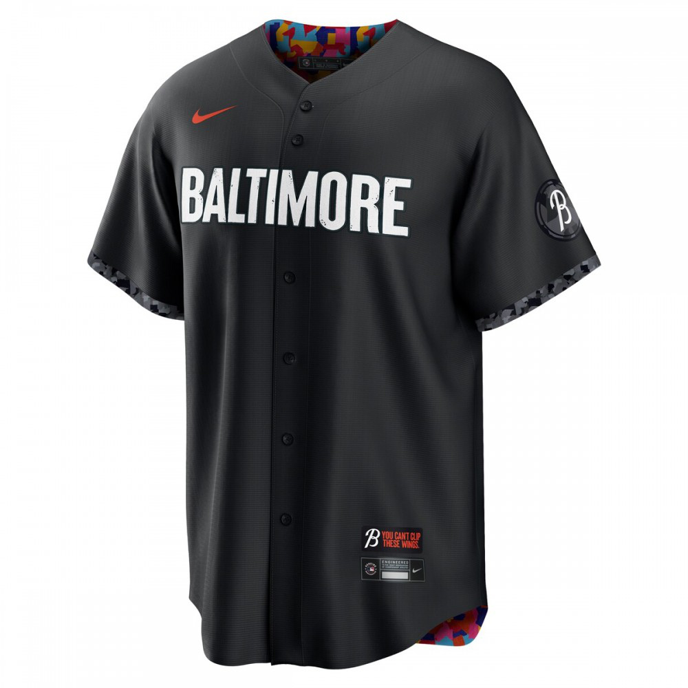 Jackson Holliday聽Baltimore Orioles 2023 City Connect Replica Player Jersey - Black-Pro Kit Vault | Brand New 26/27 Sports Jerseys