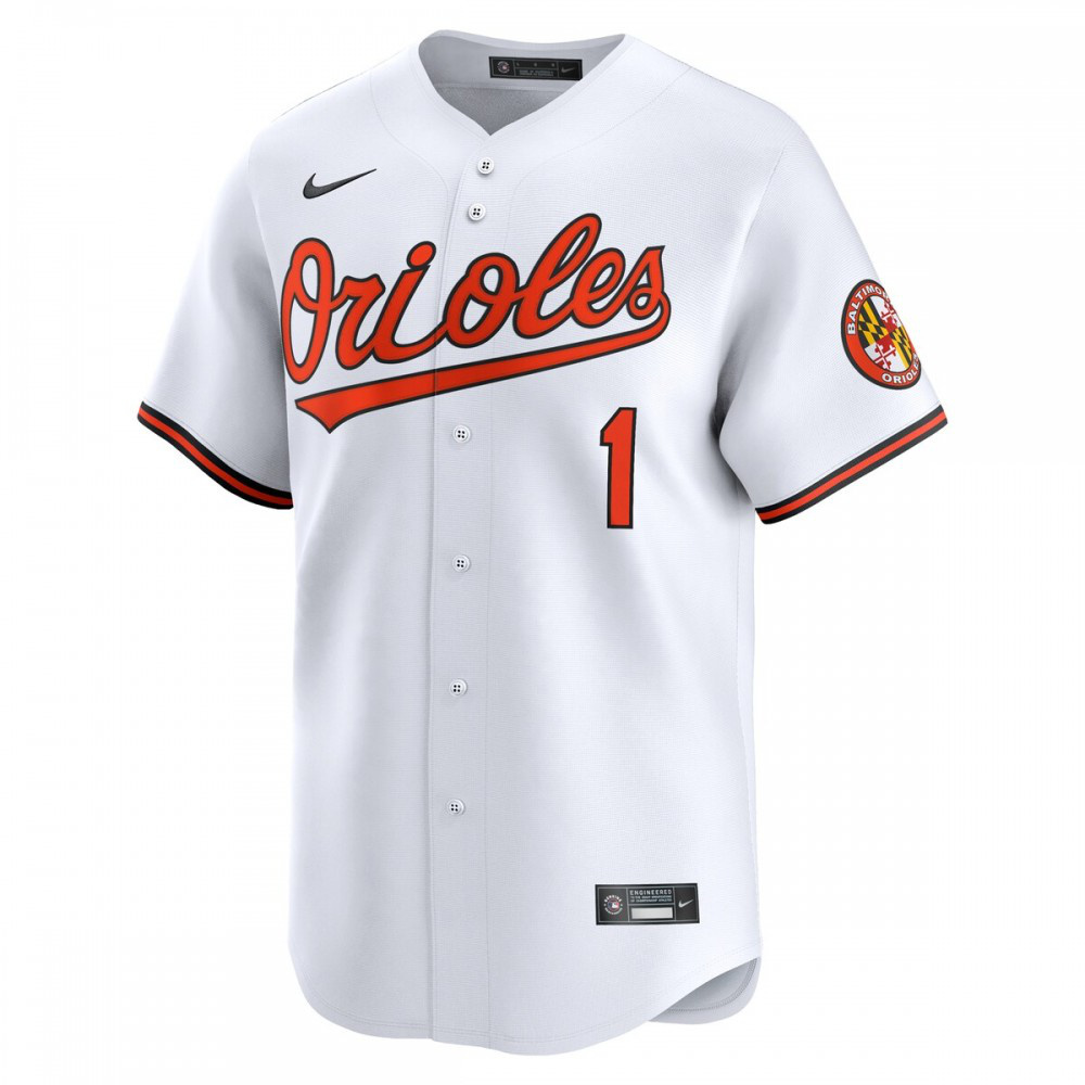Baltimore Orioles #1 Dad Home Limited Jersey - White-Pro Kit Vault | Brand New 26/27 Sports Jerseys