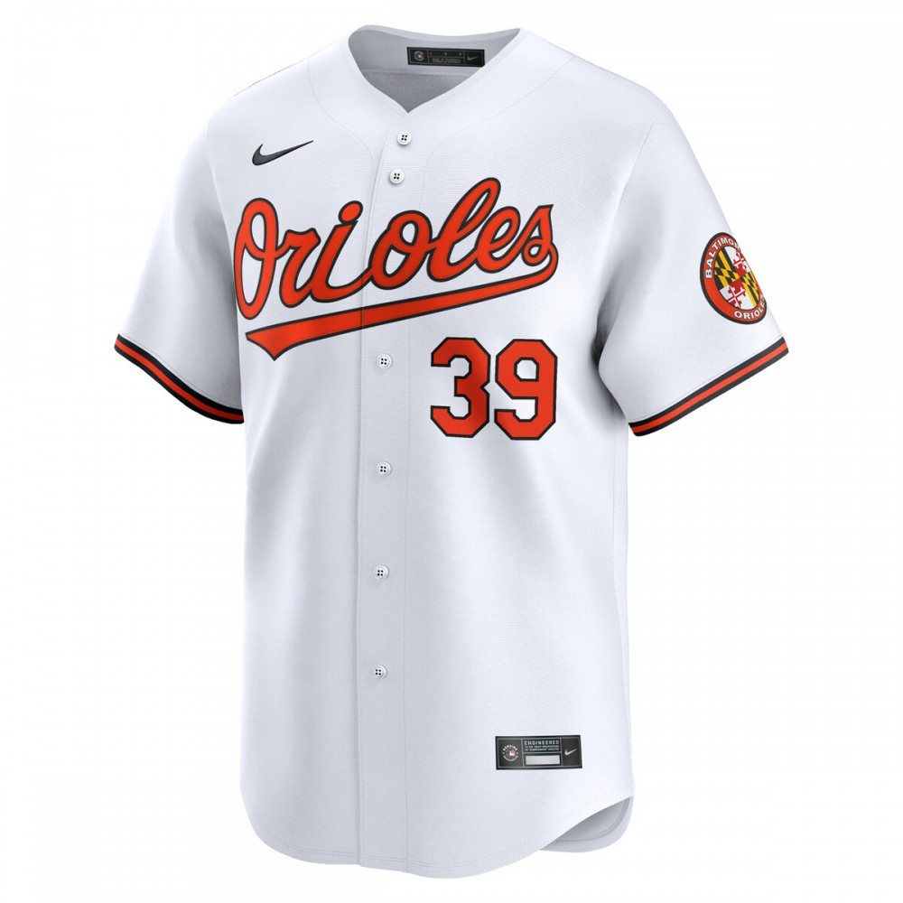 Kyle Bradish Baltimore Orioles Home Limited Player Jersey - White-Pro Kit Vault | Brand New 26/27 Sports Jerseys