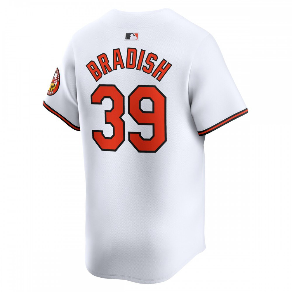 Kyle Bradish Baltimore Orioles Home Limited Player Jersey - White-Pro Kit Vault | Brand New 26/27 Sports Jerseys