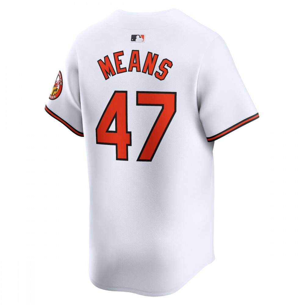 John Means Baltimore Orioles Home Limited Player Jersey - White-Pro Kit Vault | Brand New 26/27 Sports Jerseys
