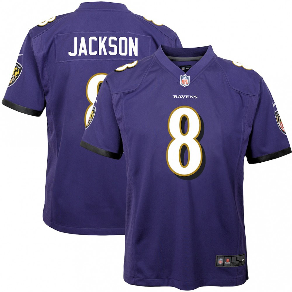Lamar Jackson Baltimore Ravens Youth Game Jersey - Purple-Pro Kit Vault | Brand New 26/27 Sports Jerseys