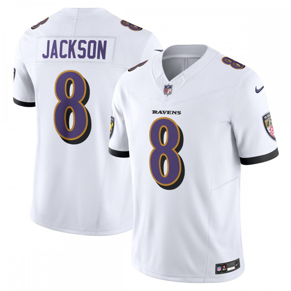 Lamar Jackson Baltimore Ravens Vapor F.U.S.E. Limited Jersey - White-Pro Kit Vault | Brand New 26/27 Sports Jerseys
