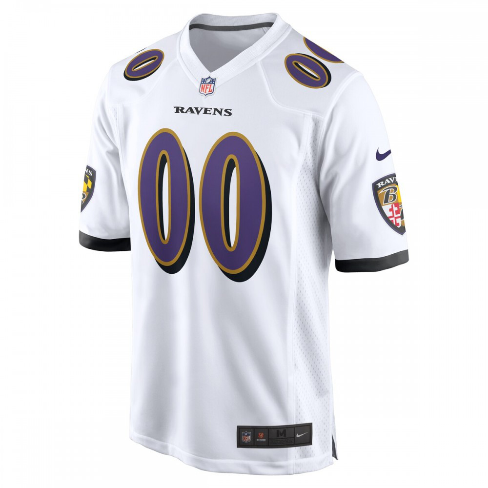 Baltimore Ravens Custom Game Jersey - White-Pro Kit Vault | Brand New 26/27 Sports Jerseys