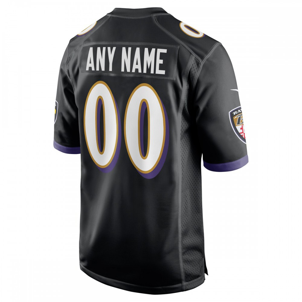 Baltimore Ravens Alternate Custom Game Jersey - Black-Pro Kit Vault | Brand New 26/27 Sports Jerseys