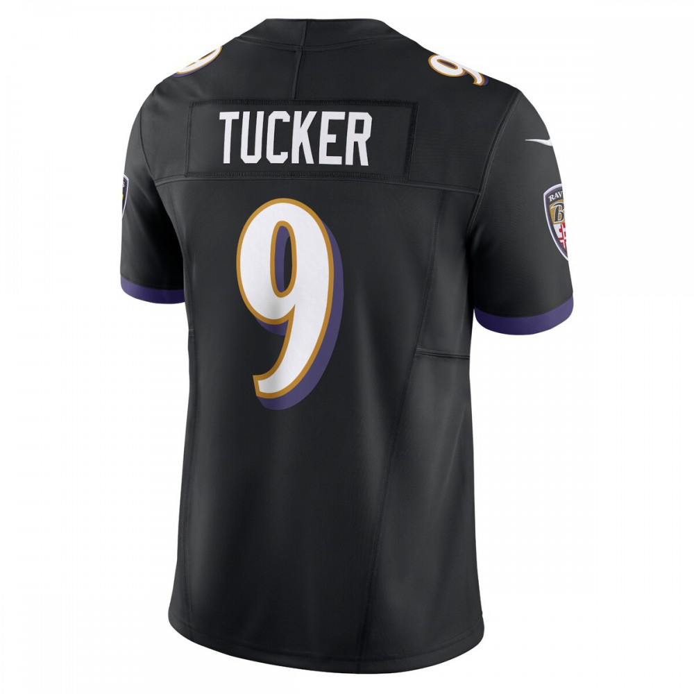 Justin Tucker Baltimore Ravens Vapor F.U.S.E. Limited Alternate Jersey - Black-Pro Kit Vault | Brand New 26/27 Sports Jerseys