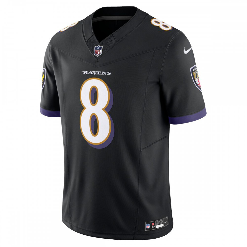 Lamar Jackson Baltimore Ravens Vapor F.U.S.E. Limited Alternate Jersey - Black-Pro Kit Vault | Brand New 26/27 Sports Jerseys