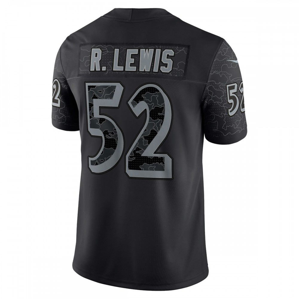 Ray Lewis Baltimore Ravens Retired Player RFLCTV Limited Jersey - Black-Pro Kit Vault | Brand New 26/27 Sports Jerseys