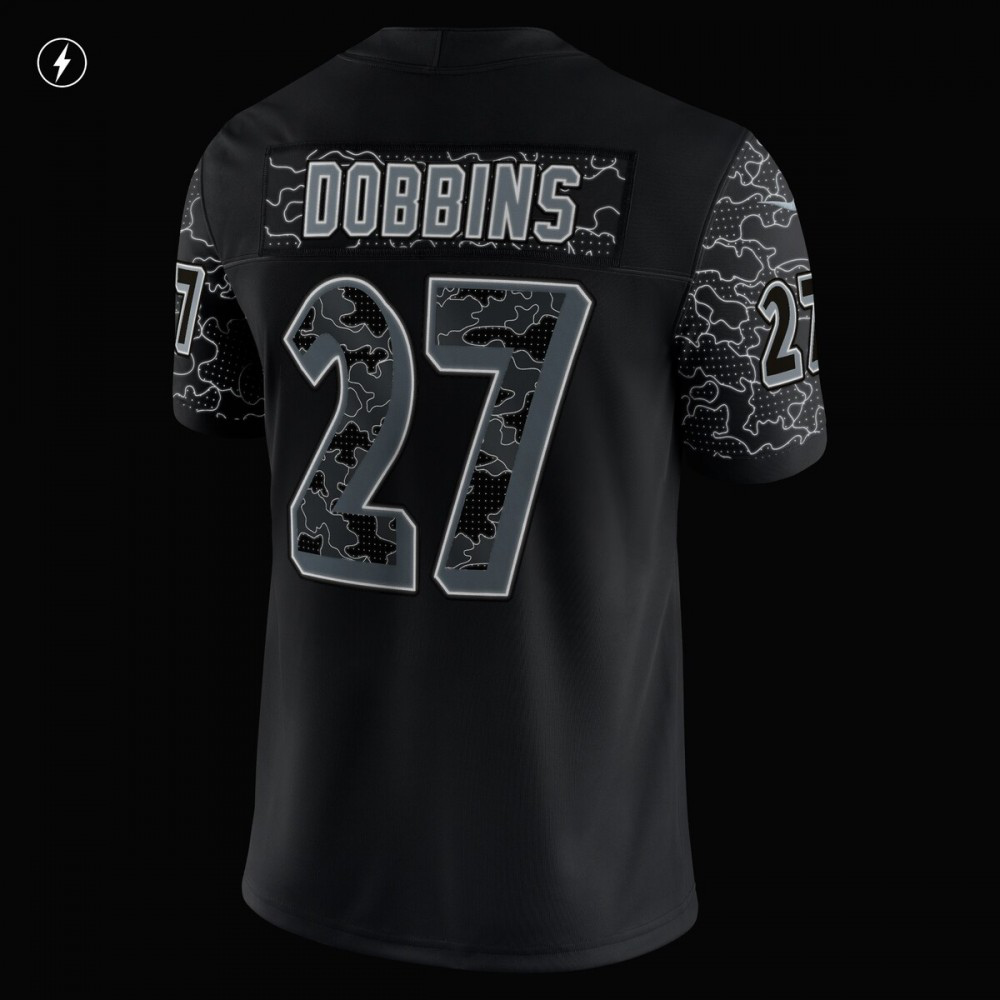 J.K. Dobbins Baltimore Ravens RFLCTV Limited Jersey - Black-Pro Kit Vault | Brand New 26/27 Sports Jerseys
