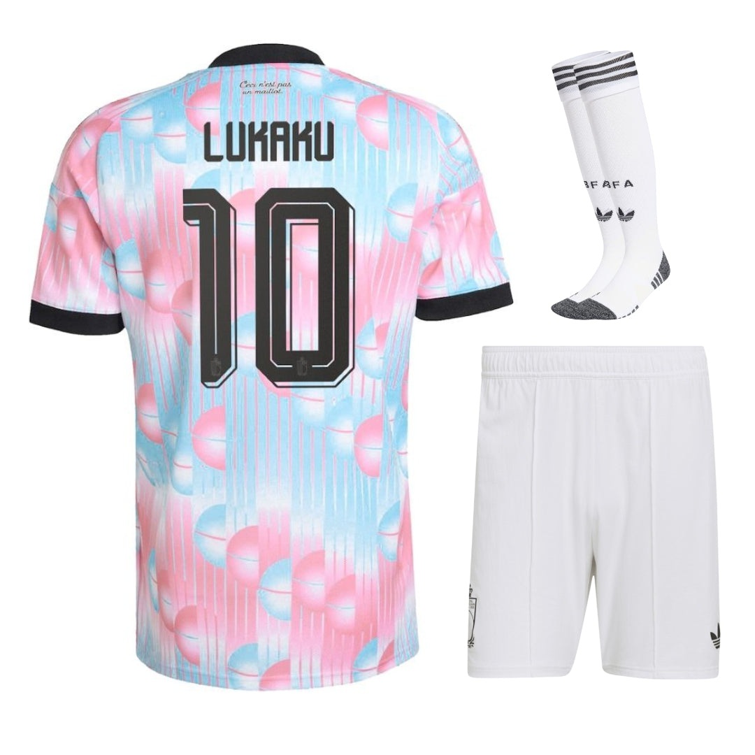 Belgium Away Kit Kids Lukaku 2026 2027-Pro Kit Vault | Brand New 26/27 Sports Jerseys