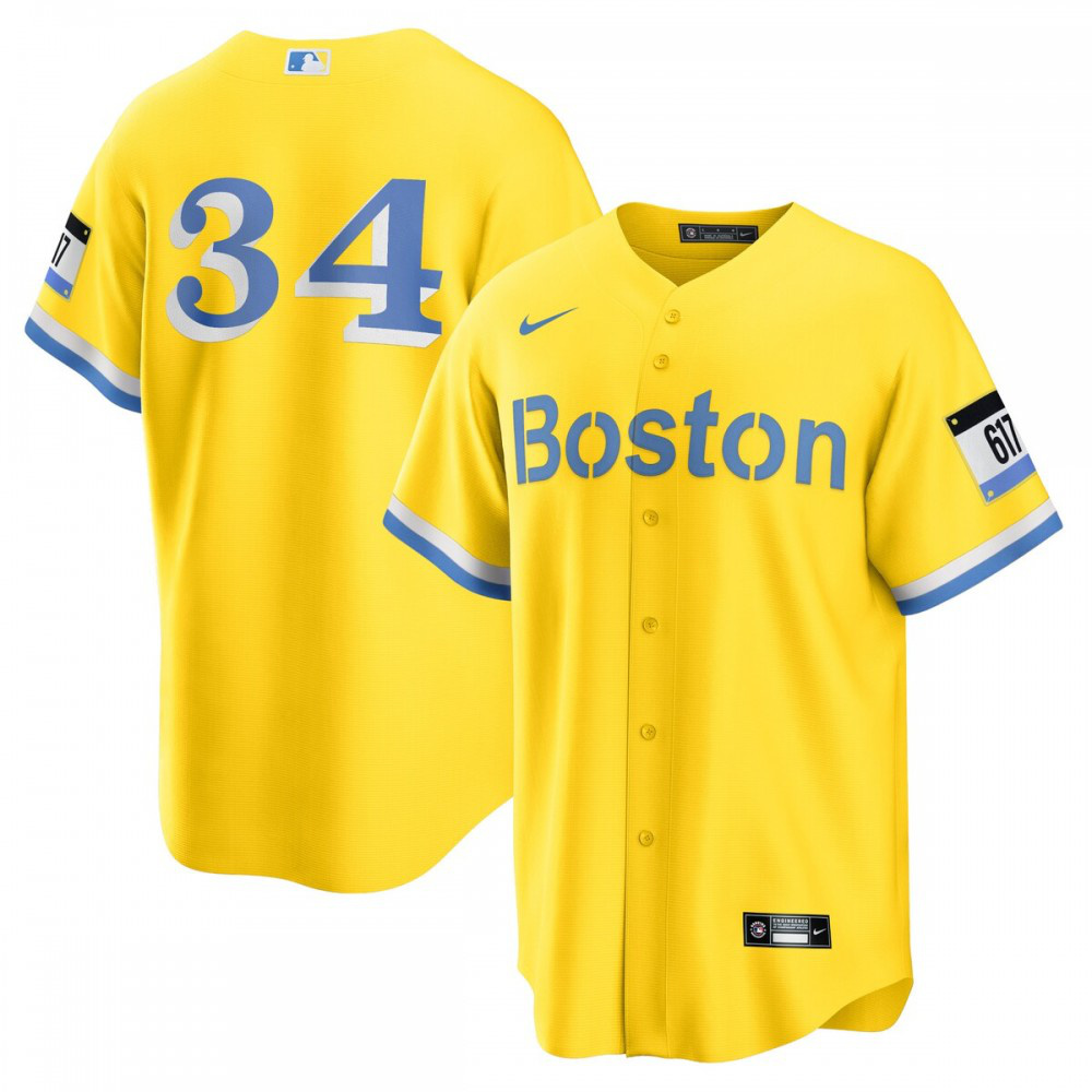 David Ortiz Boston Red Sox Retired Player City Connect Replica Jersey - Gold-Pro Kit Vault | Brand New 26/27 Sports Jerseys