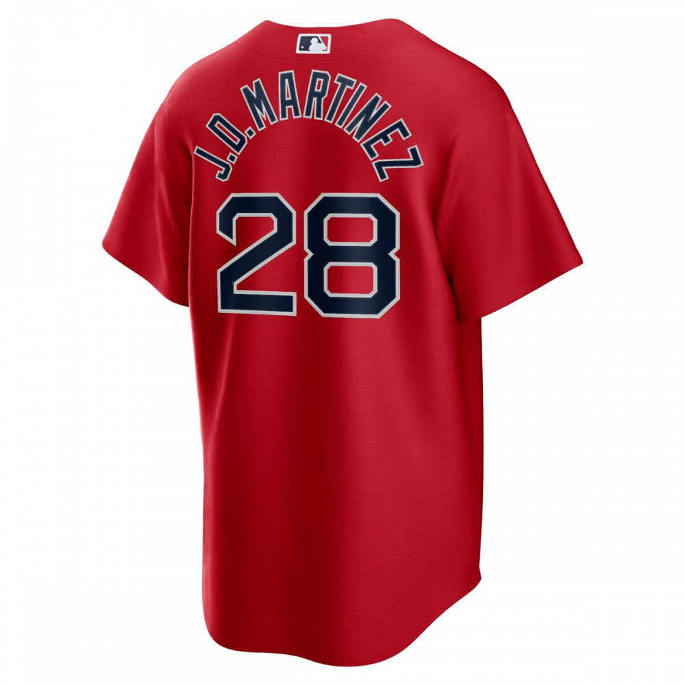J.D. Martinez Boston Red Sox Alternate Replica Player Name Jersey - Red-Pro Kit Vault | Brand New 26/27 Sports Jerseys
