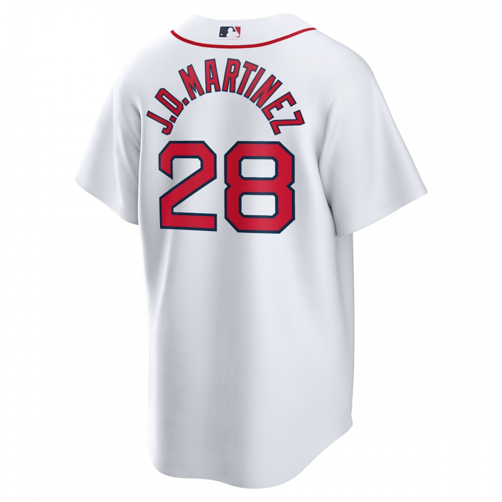 J.D. Martinez Boston Red Sox 2021 Patriots' Day Official Replica Player Jersey - White-Pro Kit Vault | Brand New 26/27 Sports Jerseys