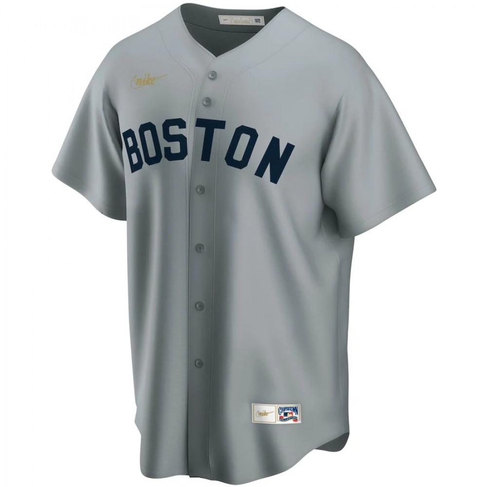 Men's Boston Red Sox Carl Yastrzemski #8 Gray Road Cooperstown Collection Player Jersey-Pro Kit Vault | Brand New 26/27 Sports Jerseys