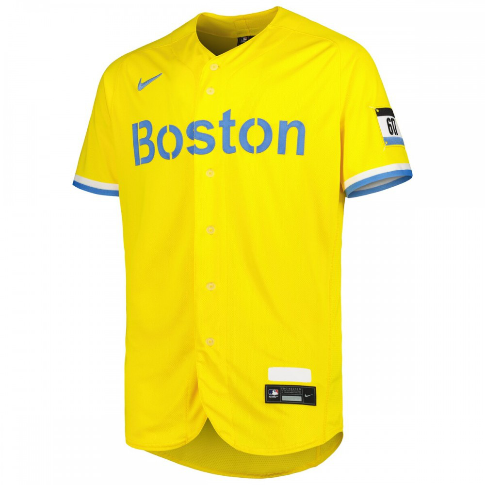 Rafael Devers Boston Red Sox City Connect Authentic Player Jersey - Gold-Pro Kit Vault | Brand New 26/27 Sports Jerseys