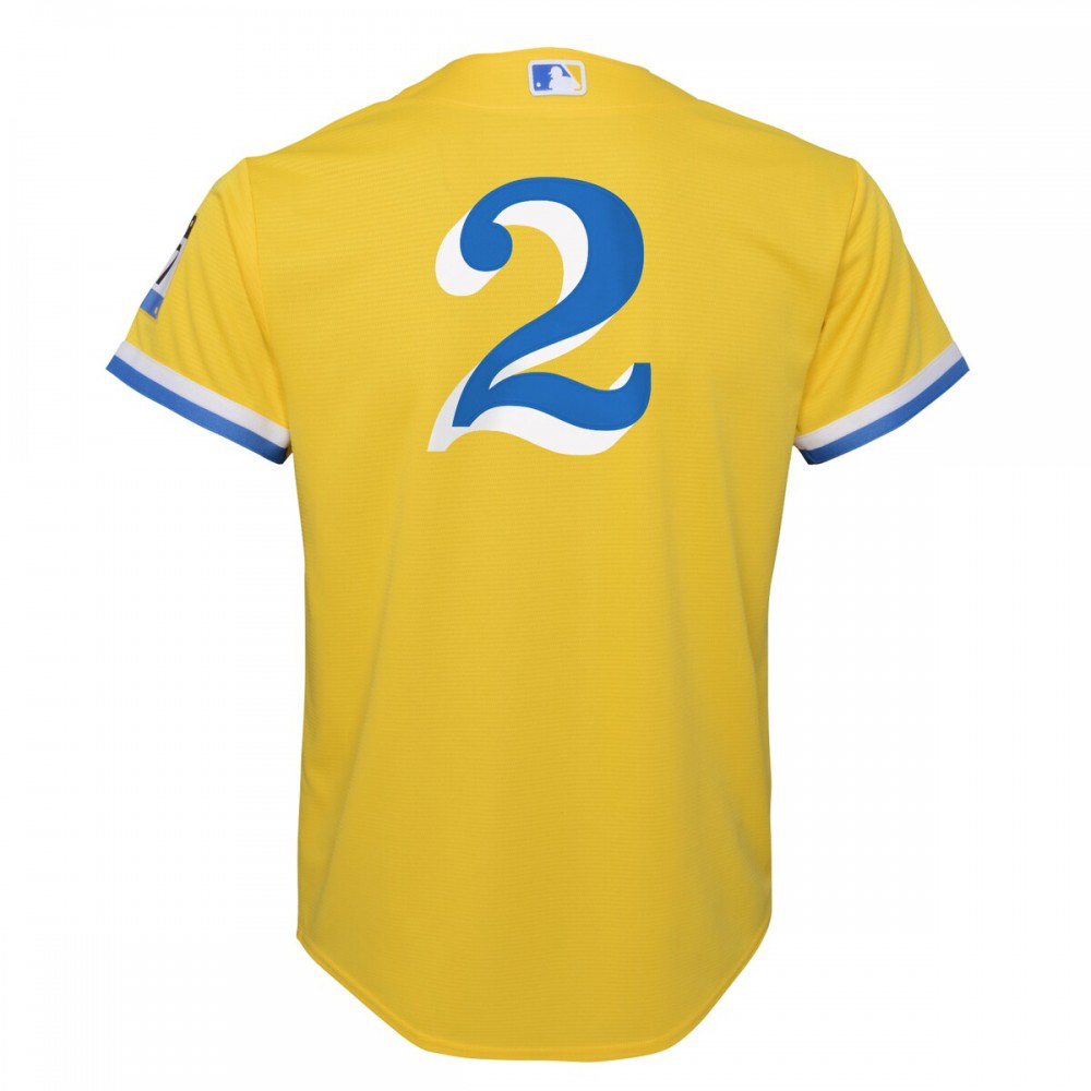 Xander Bogaerts Boston Red Sox Youth City Connect Replica Player Jersey - Gold/Light Blue-Pro Kit Vault | Brand New 26/27 Sports Jerseys