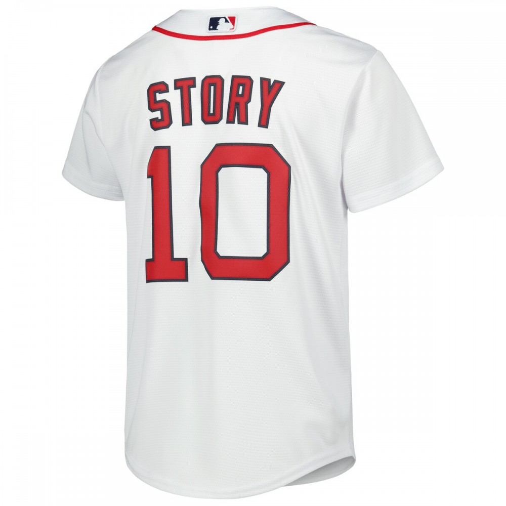 Trevor Story Boston Red Sox Youth Alternate Replica Player Jersey - White-Pro Kit Vault | Brand New 26/27 Sports Jerseys