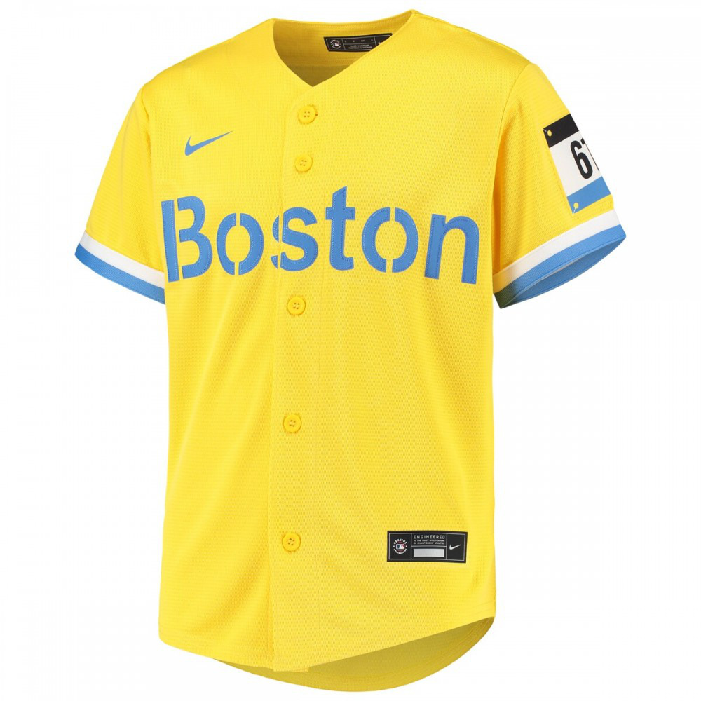 Rafael Devers Boston Red Sox Youth City Connect Replica Player Jersey - Gold-Pro Kit Vault | Brand New 26/27 Sports Jerseys