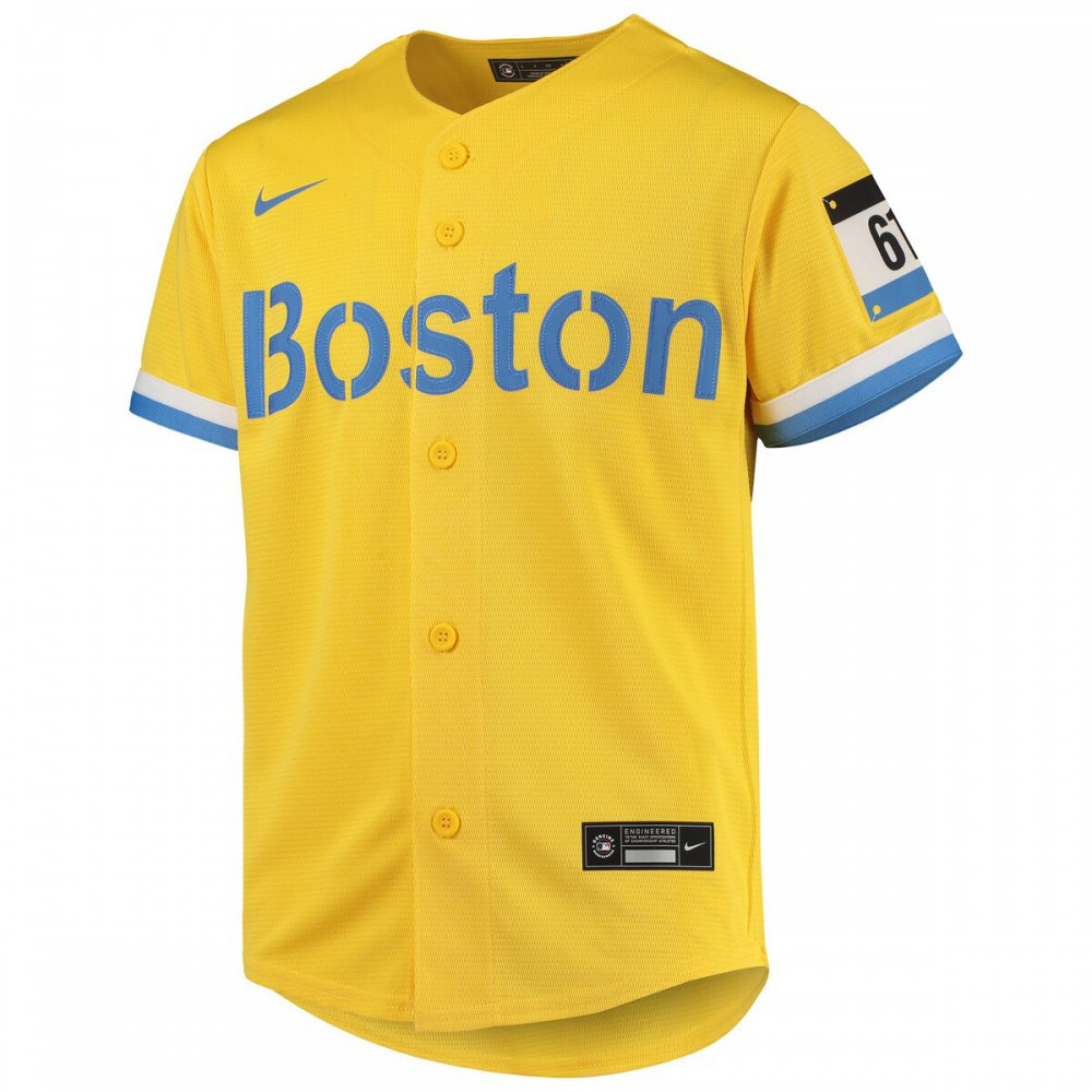 Enrique Hernandez Boston Red Sox Youth City Connect Replica Player Jersey - Gold-Pro Kit Vault | Brand New 26/27 Sports Jerseys