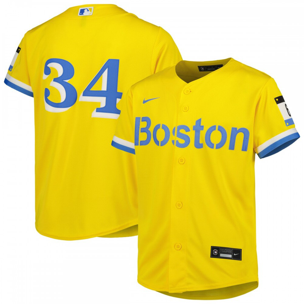 David Ortiz Boston Red Sox Youth City Connect Replica Player Jersey - Gold-Pro Kit Vault | Brand New 26/27 Sports Jerseys