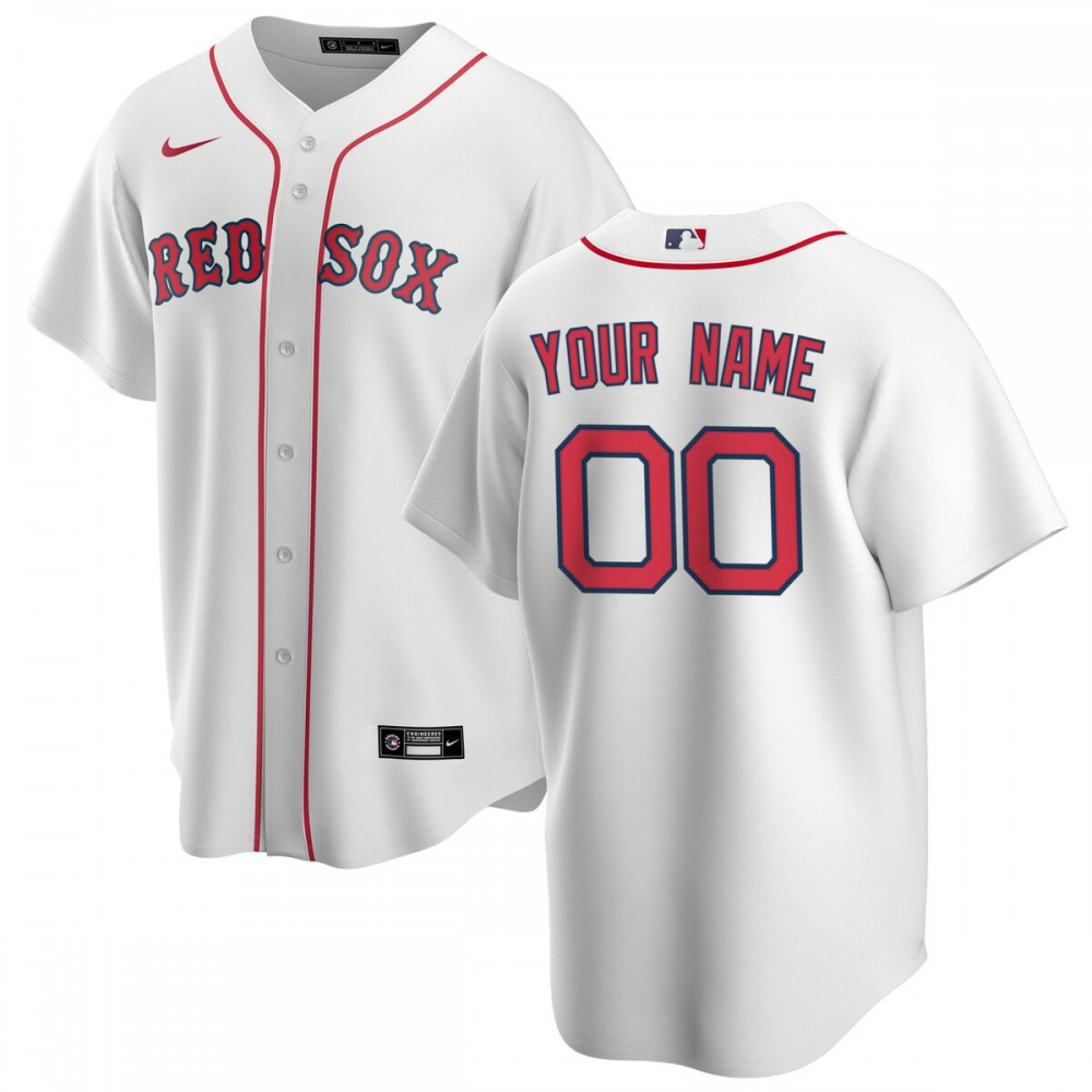 Boston Red Sox Youth Home Replica Custom Jersey - White-Pro Kit Vault | Brand New 26/27 Sports Jerseys